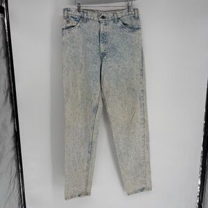 Vintage Levi’s Light Wash High Rise Straight Leg Jeans Orange Tag